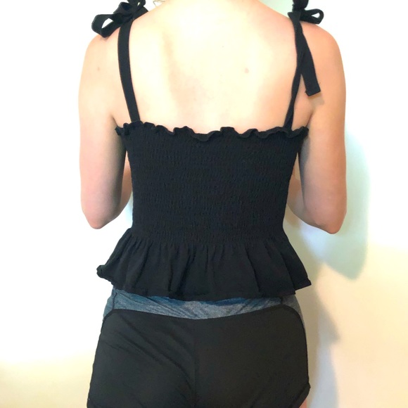 Black Peplum Top - Picture 2 of 2